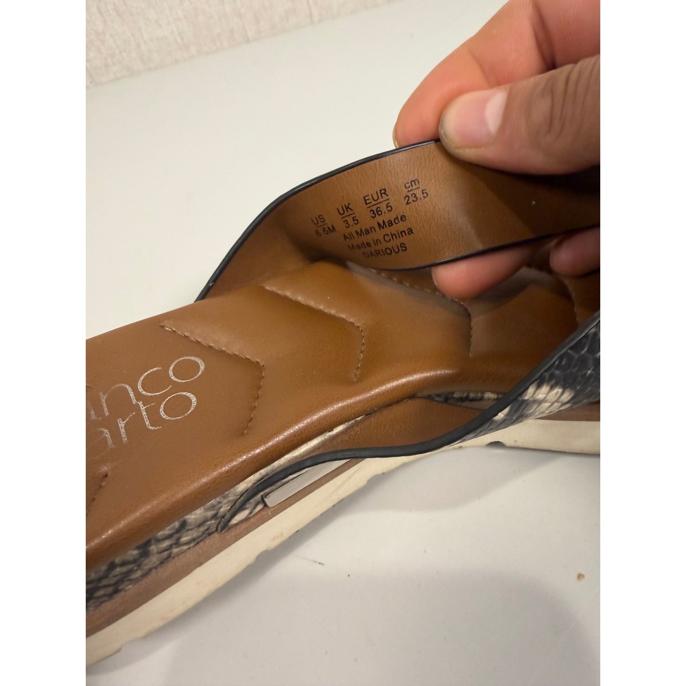Franco Sarto‎ "Darious" Women's Slip On Sandals Reptile Pattern Size 6.5M - Picture 11 of 14